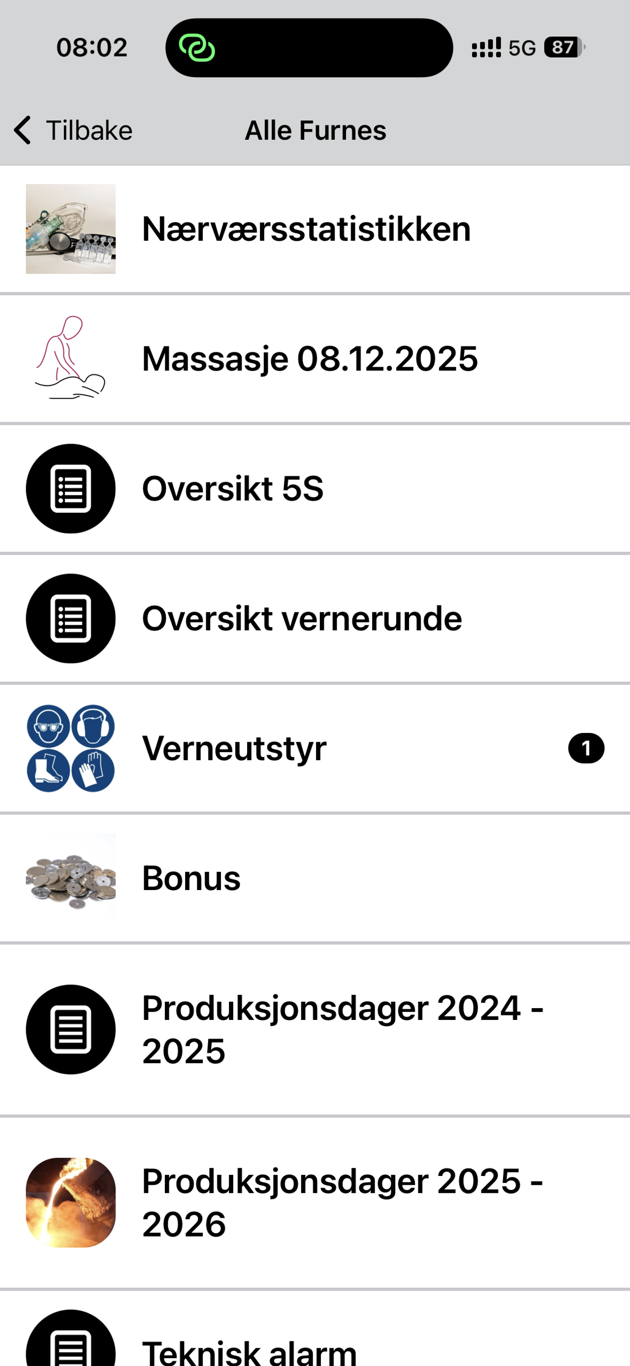Infohub-appen til Furnes Jernstøperi