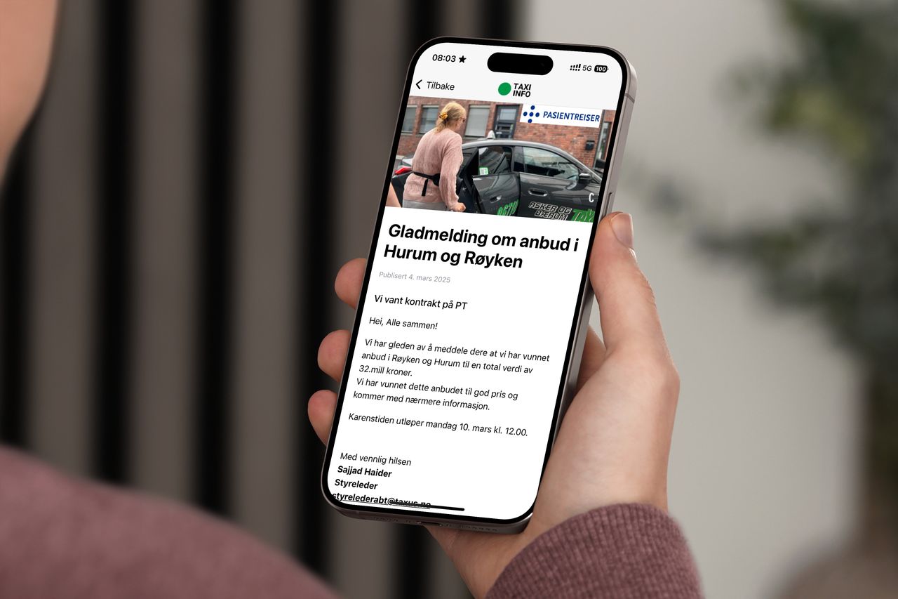 Infohub taxi app nyheter