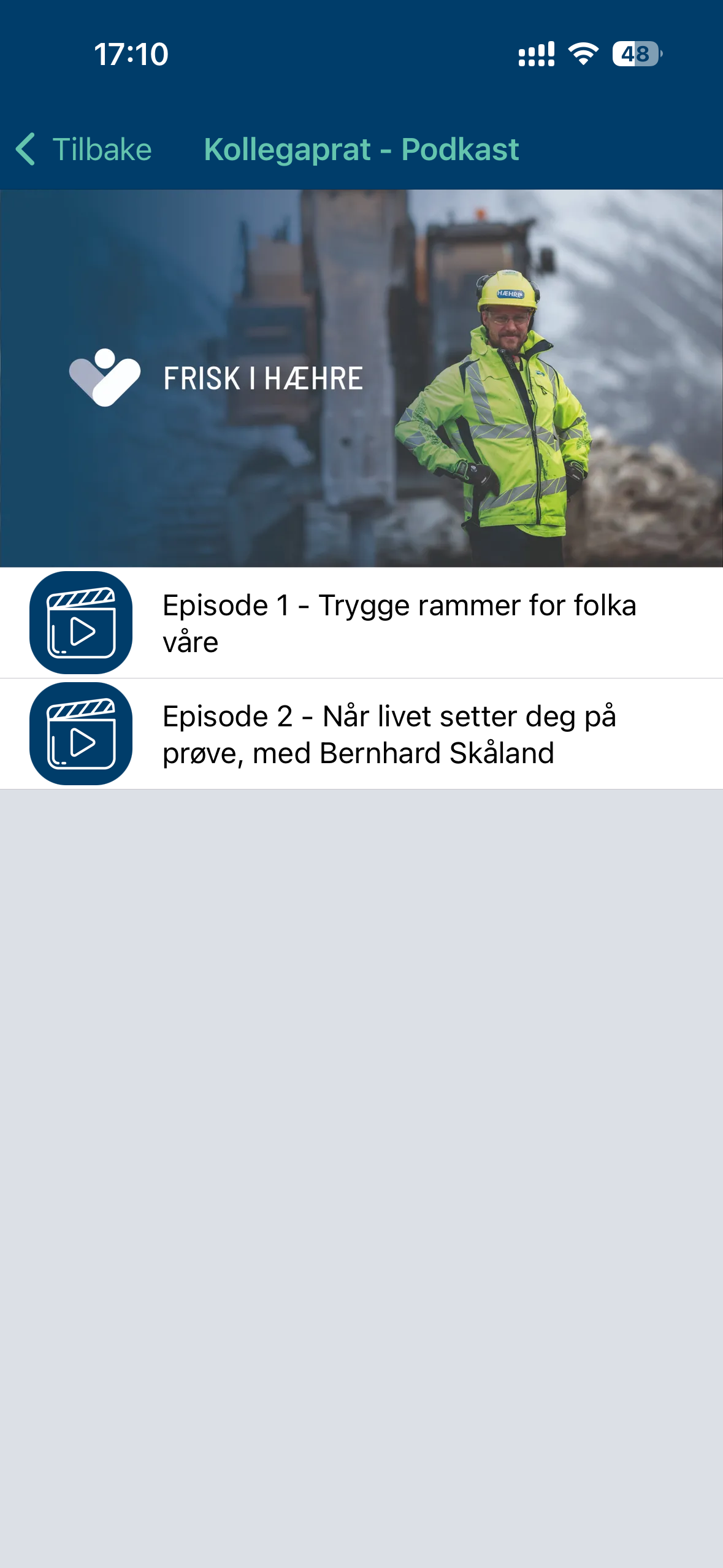 Podcasten Kollegaprat i Hæhres Infohub-app